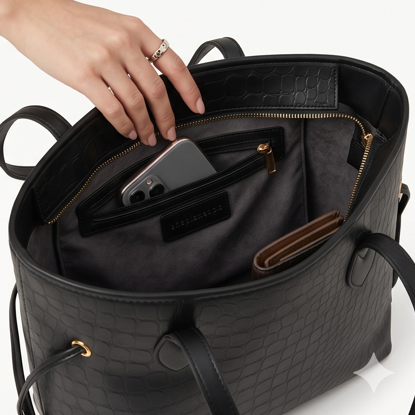 Haili Crocodile Black