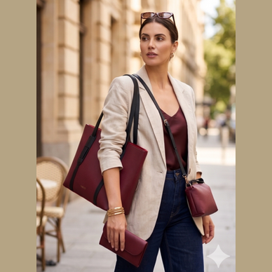 RAISA 3 PCS MAROON