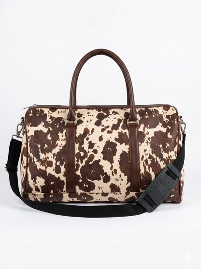Cow Print Duffle Bag