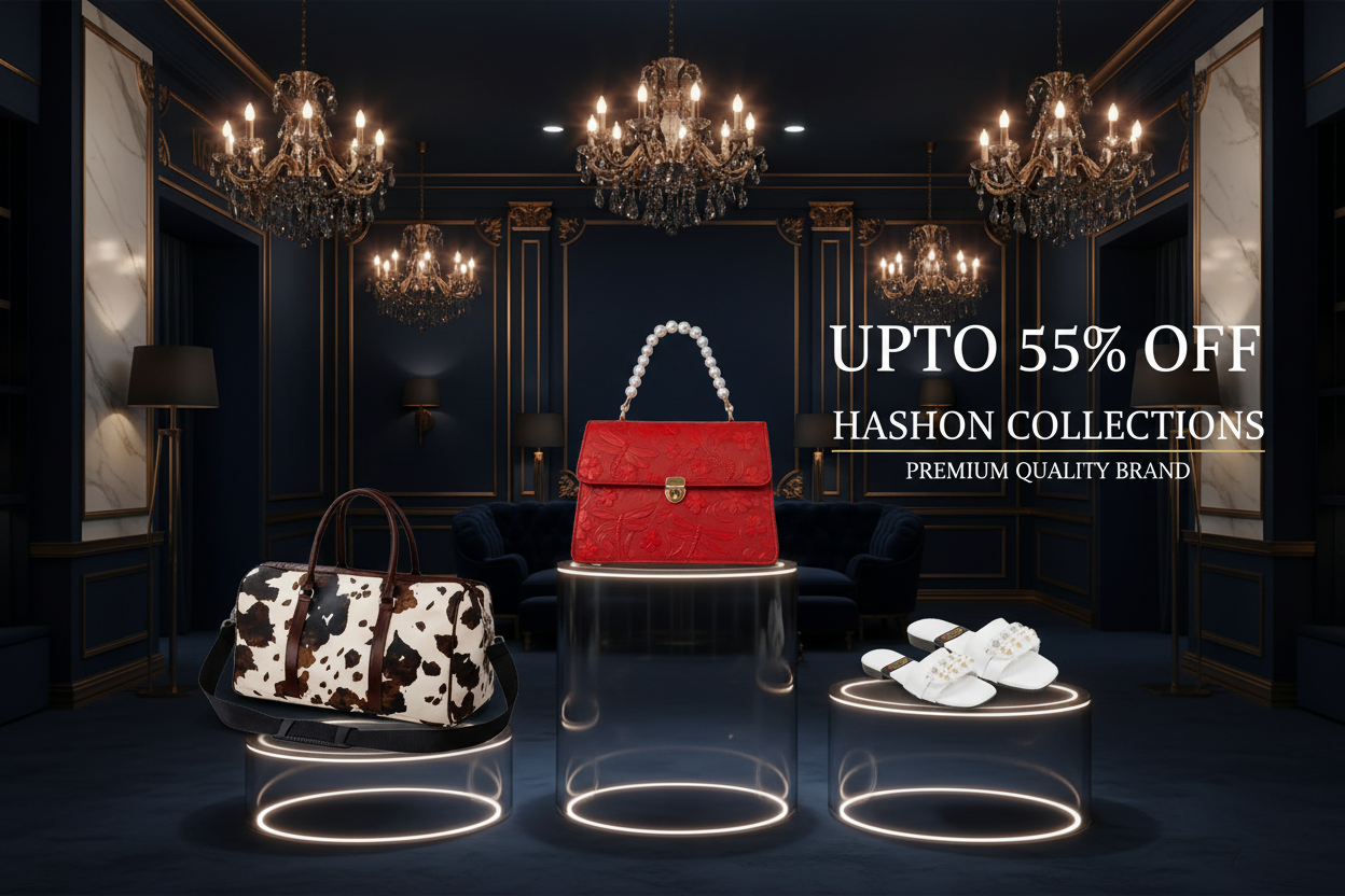 HASHON COLLECTIONS - White Embellished Sandals Banner