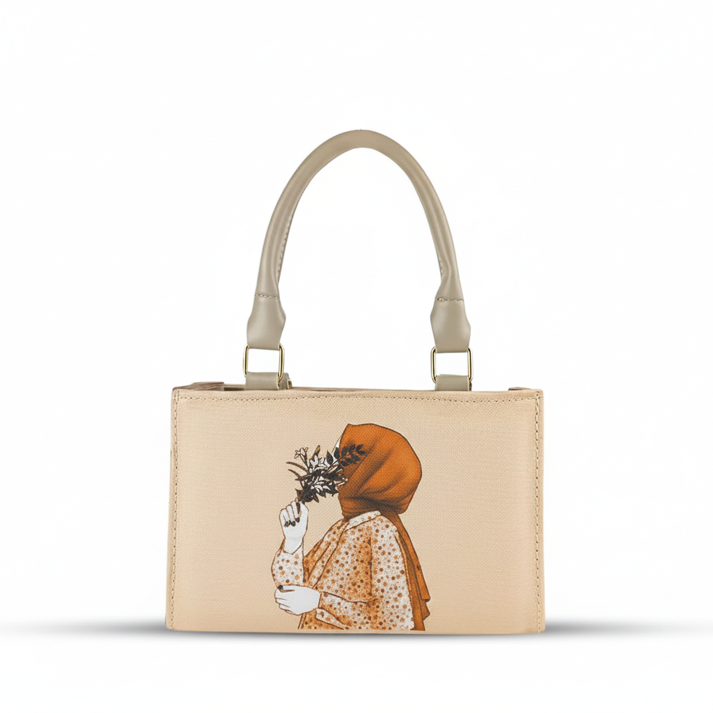 Mini Vessel Beige Hand Carry Bag lifestyle view