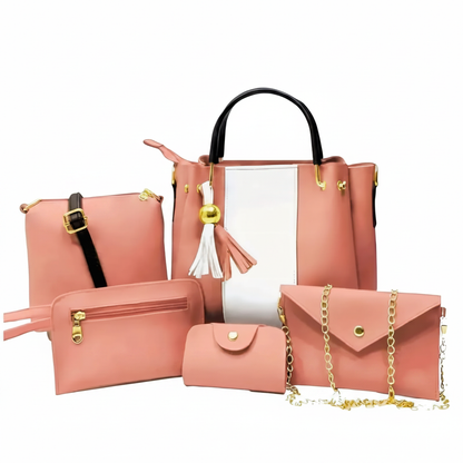 Wage 5-Piece Pink - Pure White Background
