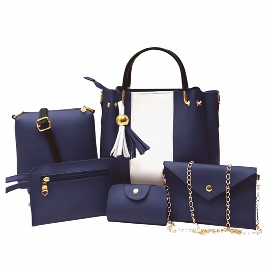 Wage Navy Blue 5 Piece - Pure White Background